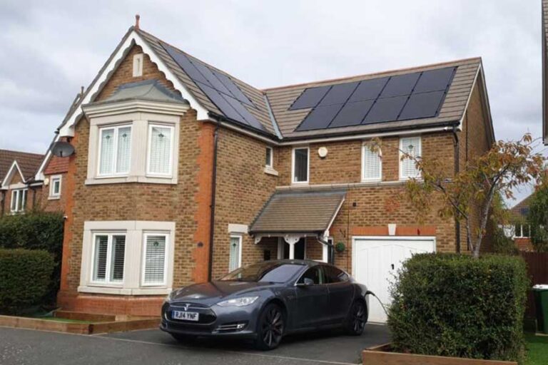 Solar electric vehicle charging at home